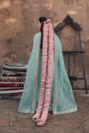 Rang Rasiya Chatoyer Embroidered Chiffon Unstitched 3Pc Suit - Celeste