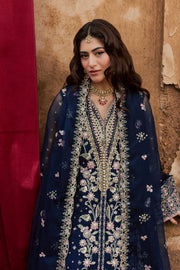 Rang Rasiya Chatoyer Embroidered Chiffon Unstitched 3Pc Suit - Ciel