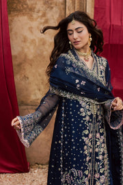 Rang Rasiya Chatoyer Embroidered Chiffon Unstitched 3Pc Suit - Ciel