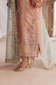 Rang Rasiya Chatoyer Embroidered Zari Tissue Unstitched 3Pc Suit - Fleur
