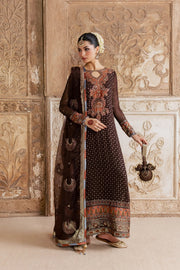 Rang Rasiya Chatoyer Embroidered Chiffon Unstitched 3Pc Suit - Dune