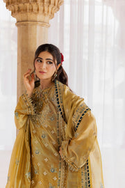 Rang Rasiya Chatoyer Embroidered Zari Tissue Unstitched 3Pc Suit - Dora