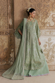 Rang Rasiya Chatoyer Embroidered Chiffon Unstitched 3Pc Suit - Fern