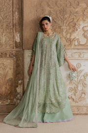 Rang Rasiya Chatoyer Embroidered Chiffon Unstitched 3Pc Suit - Fern