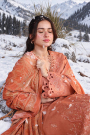 Rang Rasiya Carnation Embroidered Karandi Unstitched 3Pc Suit D-02 Solene