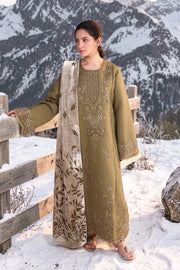 Rang Rasiya Carnation Embroidered Karandi Unstitched 3Pc Suit D-03 Frosted Flora