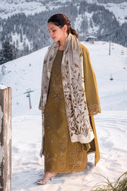 Rang Rasiya Carnation Embroidered Karandi Unstitched 3Pc Suit D-03 Frosted Flora