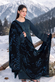 Rang Rasiya Carnation Embroidered Karandi Unstitched 3Pc Suit D-04 Serein
