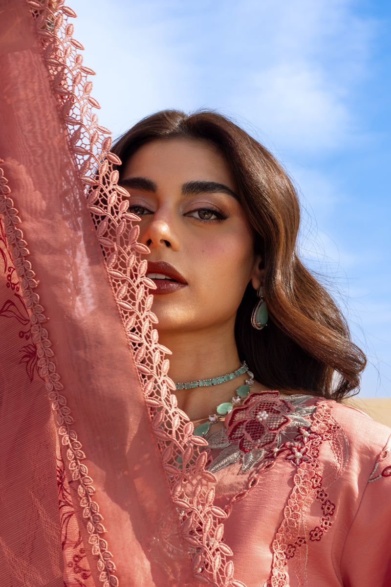 Rang Rasiya Premium Embroidered Lawn Unstitched 3Pc Suit D-03 AMANI