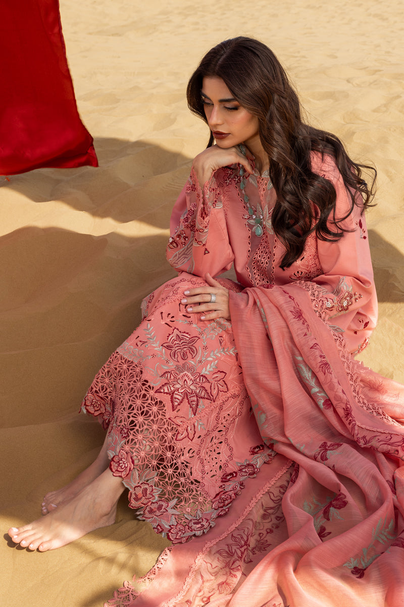 Rang Rasiya Premium Embroidered Lawn Unstitched 3Pc Suit D-03 AMANI