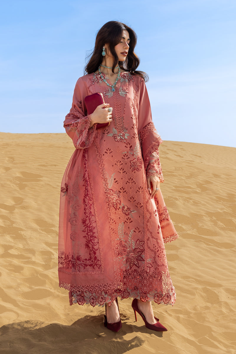 Rang Rasiya Premium Embroidered Lawn Unstitched 3Pc Suit D-03 AMANI