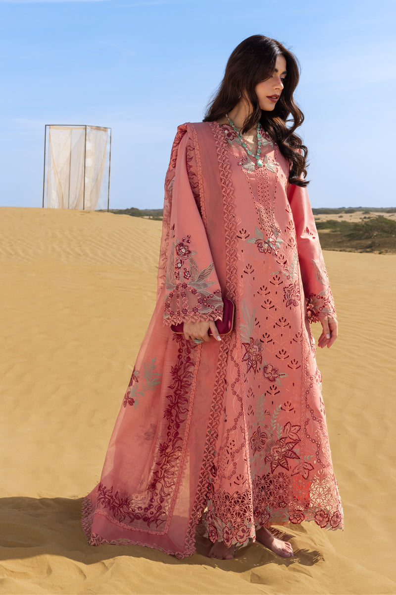 Rang Rasiya Premium Embroidered Lawn Unstitched 3Pc Suit D-03 AMANI