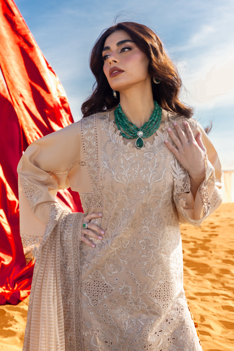 Rang Rasiya Premium Embroidered Lawn Unstitched 3Pc Suit D-05 MAYEL