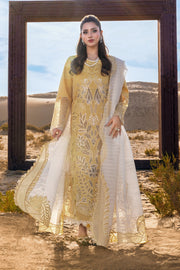 Rang Rasiya Premium Embroidered Lawn Unstitched 3Pc Suit D-06 HOORAIN