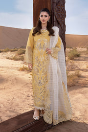 Rang Rasiya Premium Embroidered Lawn Unstitched 3Pc Suit D-06 HOORAIN