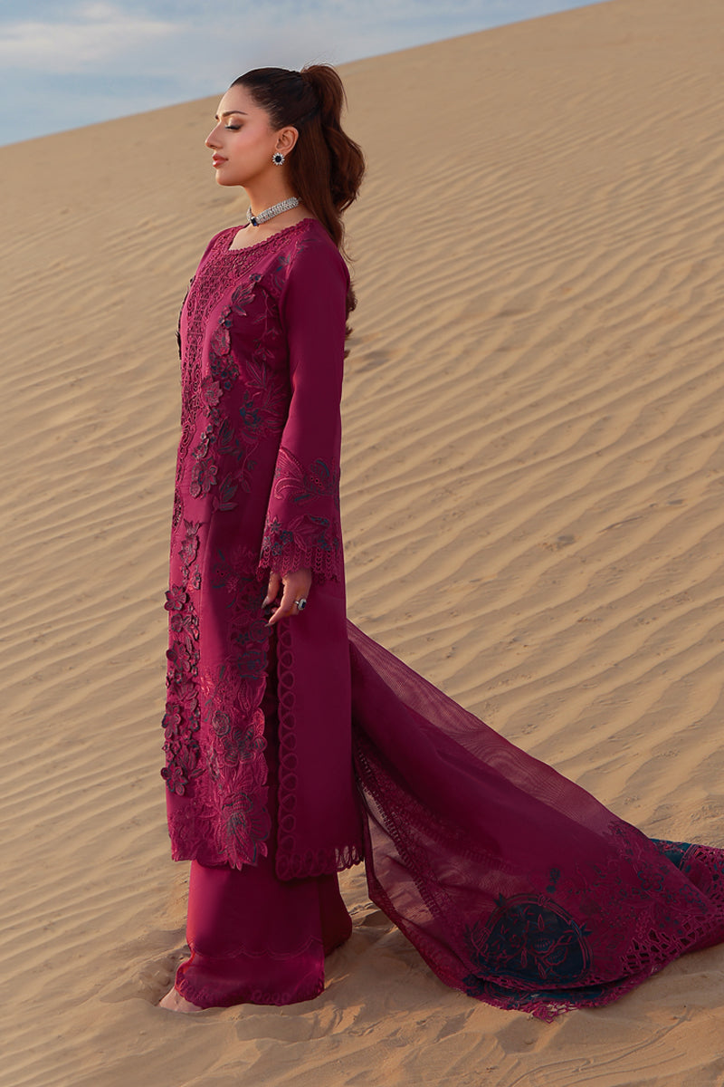 Rang Rasiya Premium Embroidered Lawn Unstitched 3Pc Suit D-07 ZARA