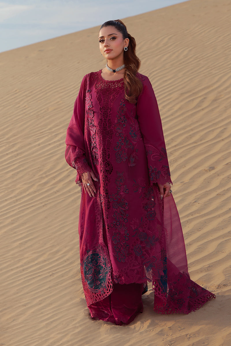 Rang Rasiya Premium Embroidered Lawn Unstitched 3Pc Suit D-07 ZARA