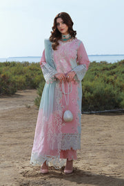 Rang Rasiya Premium Embroidered Lawn Unstitched 3Pc Suit D-08 MAHSA