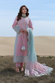 Rang Rasiya Premium Embroidered Lawn Unstitched 3Pc Suit D-08 MAHSA