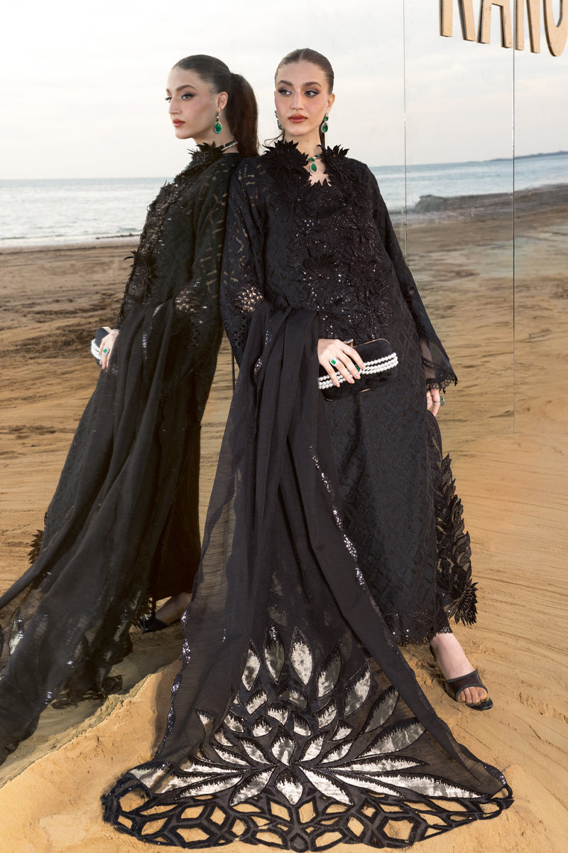 Rang Rasiya Premium Embroidered Lawn Unstitched 3Pc Suit D-10 ALAYA