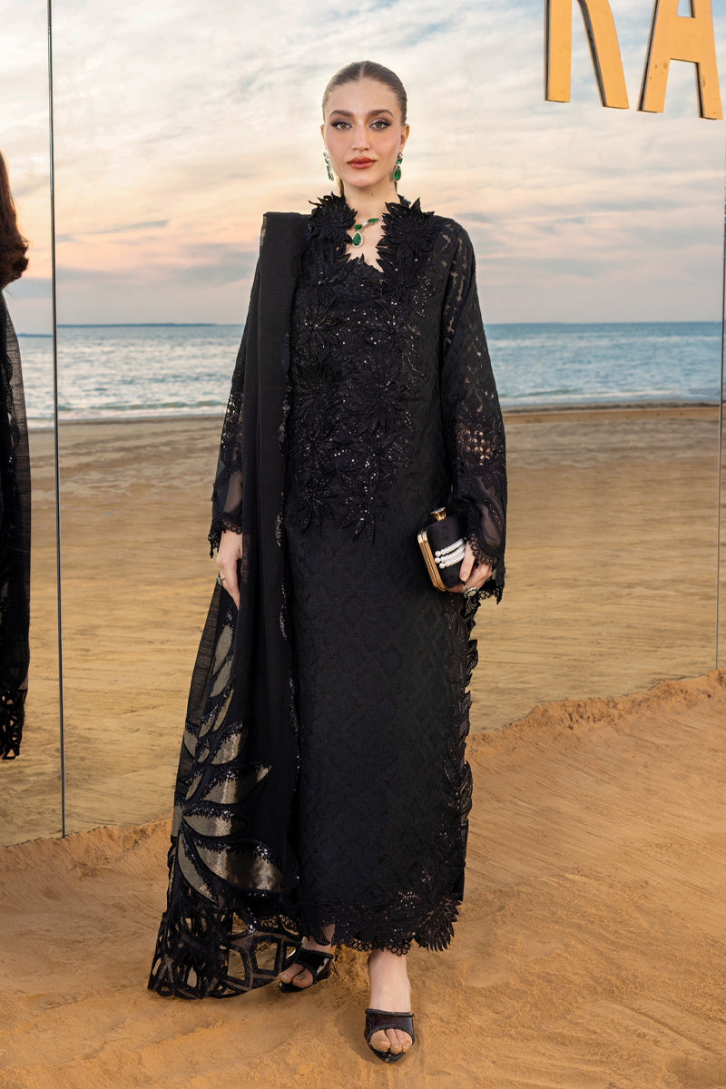 Rang Rasiya Premium Embroidered Lawn Unstitched 3Pc Suit D-10 ALAYA