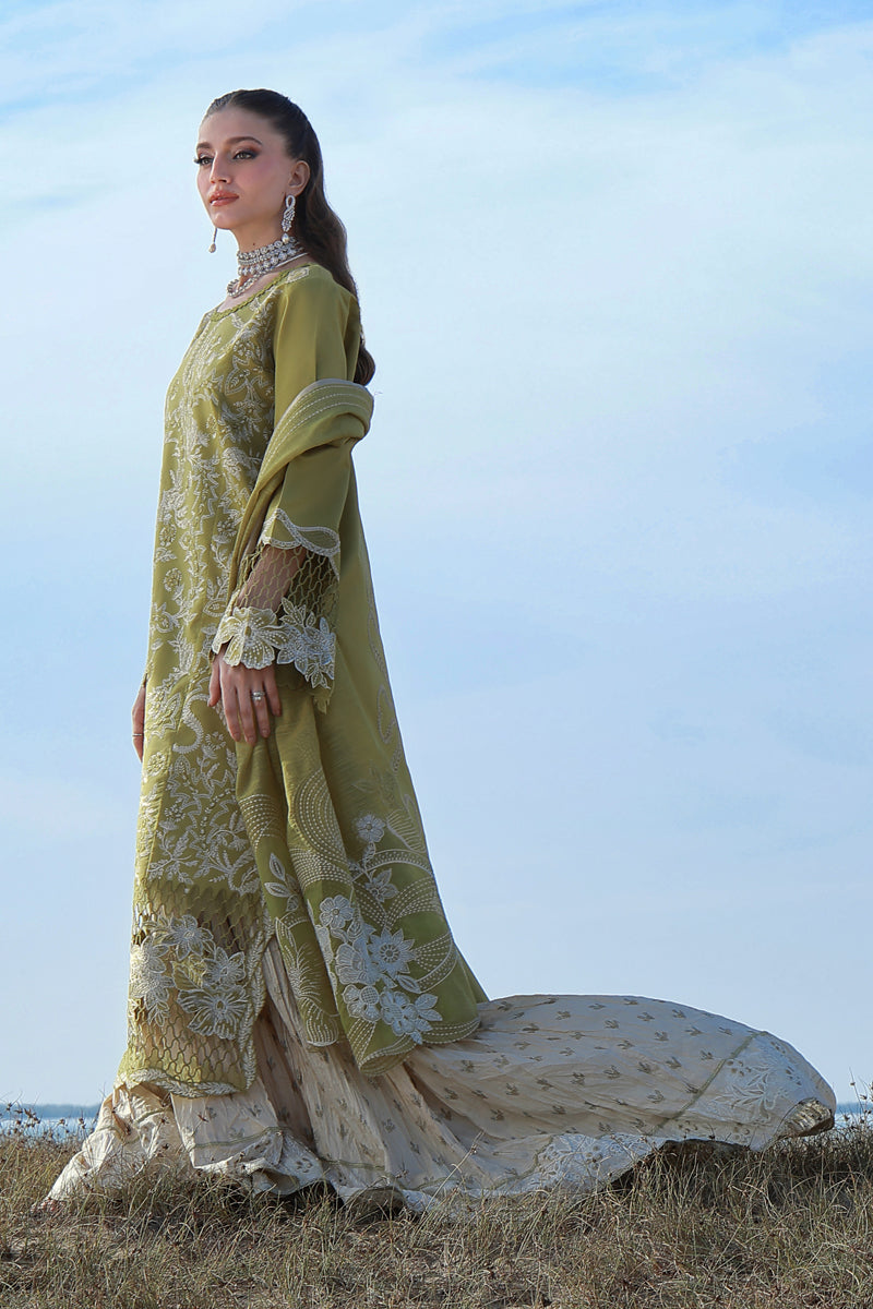 Rang Rasiya Premium Embroidered Lawn Unstitched 3Pc Suit D-11 ZARIAH