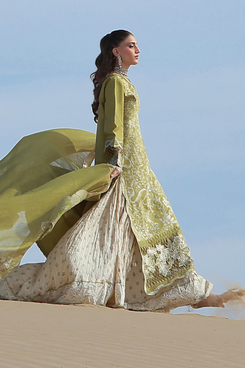 Rang Rasiya Premium Embroidered Lawn Unstitched 3Pc Suit D-11 ZARIAH