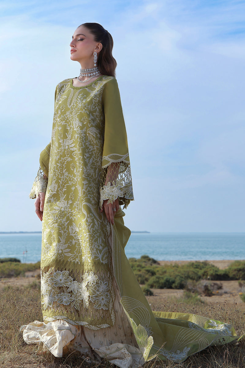 Rang Rasiya Premium Embroidered Lawn Unstitched 3Pc Suit D-11 ZARIAH