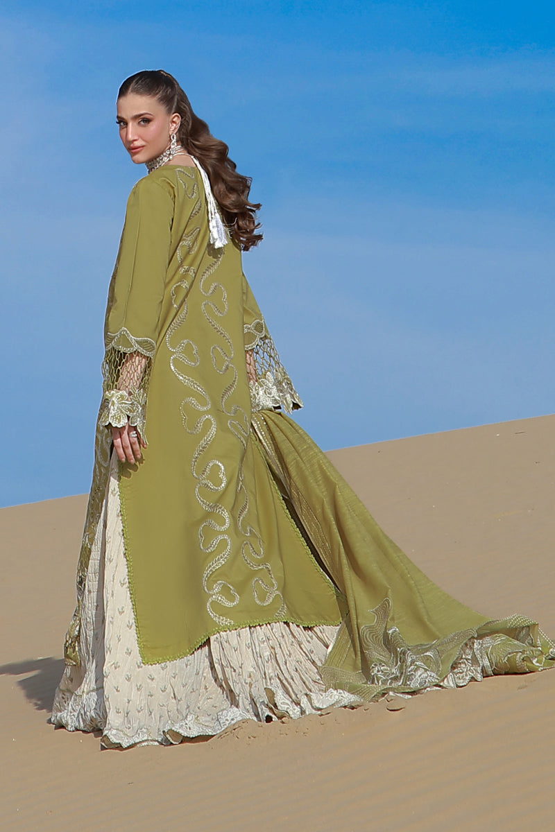 Rang Rasiya Premium Embroidered Lawn Unstitched 3Pc Suit D-11 ZARIAH