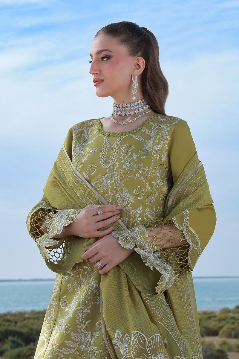 Rang Rasiya Premium Embroidered Lawn Unstitched 3Pc Suit D-11 ZARIAH