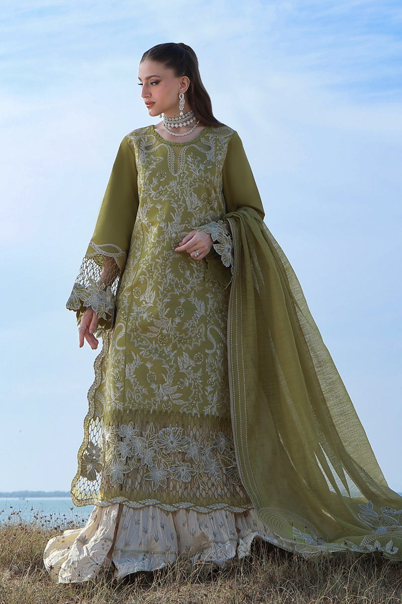Rang Rasiya Premium Embroidered Lawn Unstitched 3Pc Suit D-11 ZARIAH