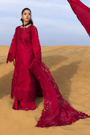 Rang Rasiya Premium Embroidered Lawn Unstitched 3Pc Suit D-12 RAMEEN