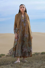 Rang Rasiya Premium Embroidered Lawn Unstitched 3Pc Suit D-13 MINAAL