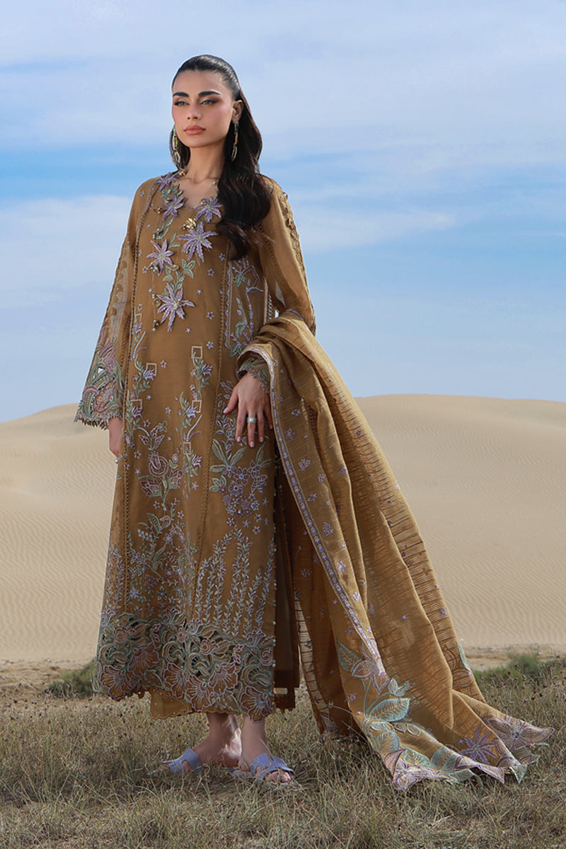 Rang Rasiya Premium Embroidered Lawn Unstitched 3Pc Suit D-13 MINAAL