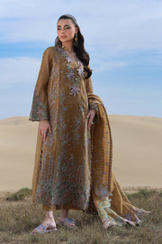 Rang Rasiya Premium Embroidered Lawn Unstitched 3Pc Suit D-13 MINAAL