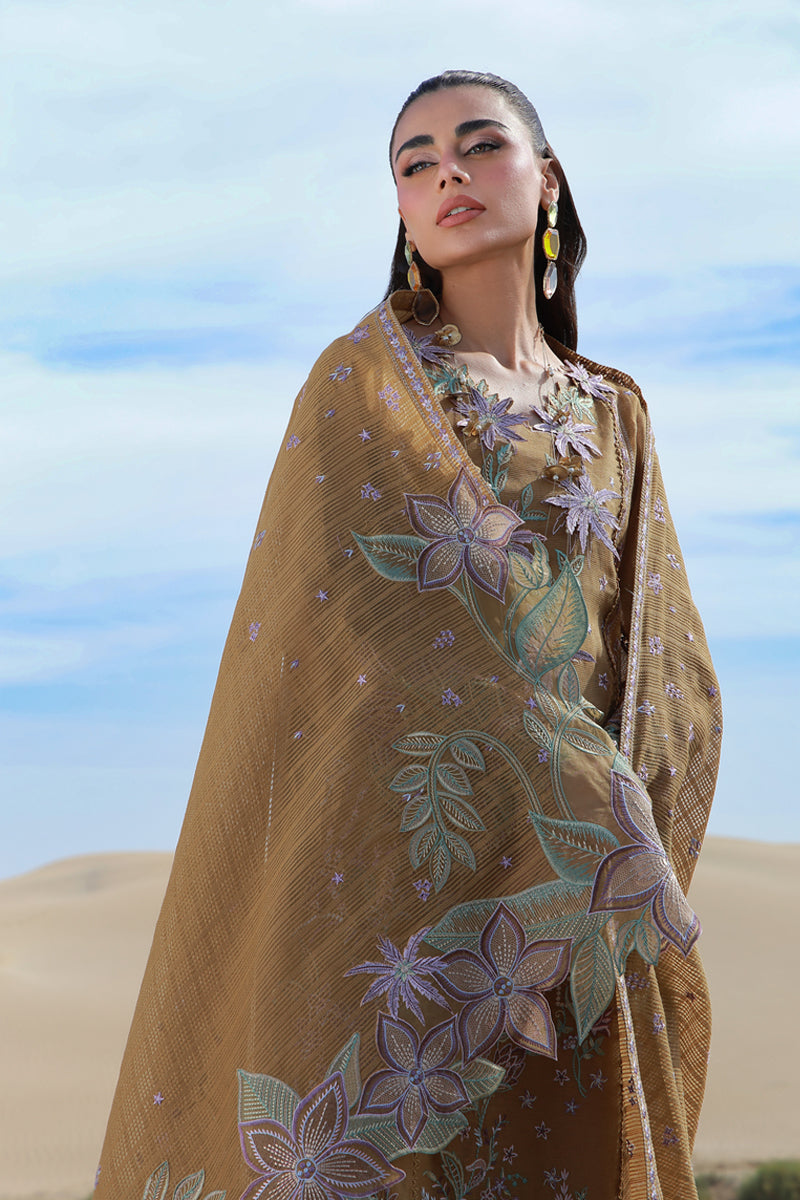 Rang Rasiya Premium Embroidered Lawn Unstitched 3Pc Suit D-13 MINAAL