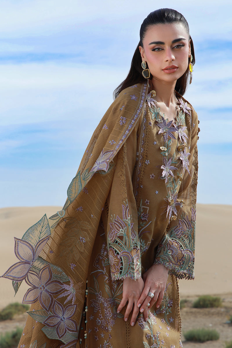 Rang Rasiya Premium Embroidered Lawn Unstitched 3Pc Suit D-13 MINAAL