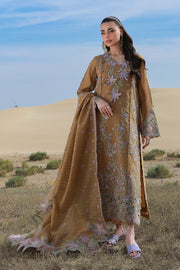 Rang Rasiya Premium Embroidered Lawn Unstitched 3Pc Suit D-13 MINAAL