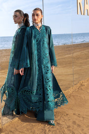 Rang Rasiya Premium Embroidered Lawn Unstitched 3Pc Suit D-14 AYLEEN