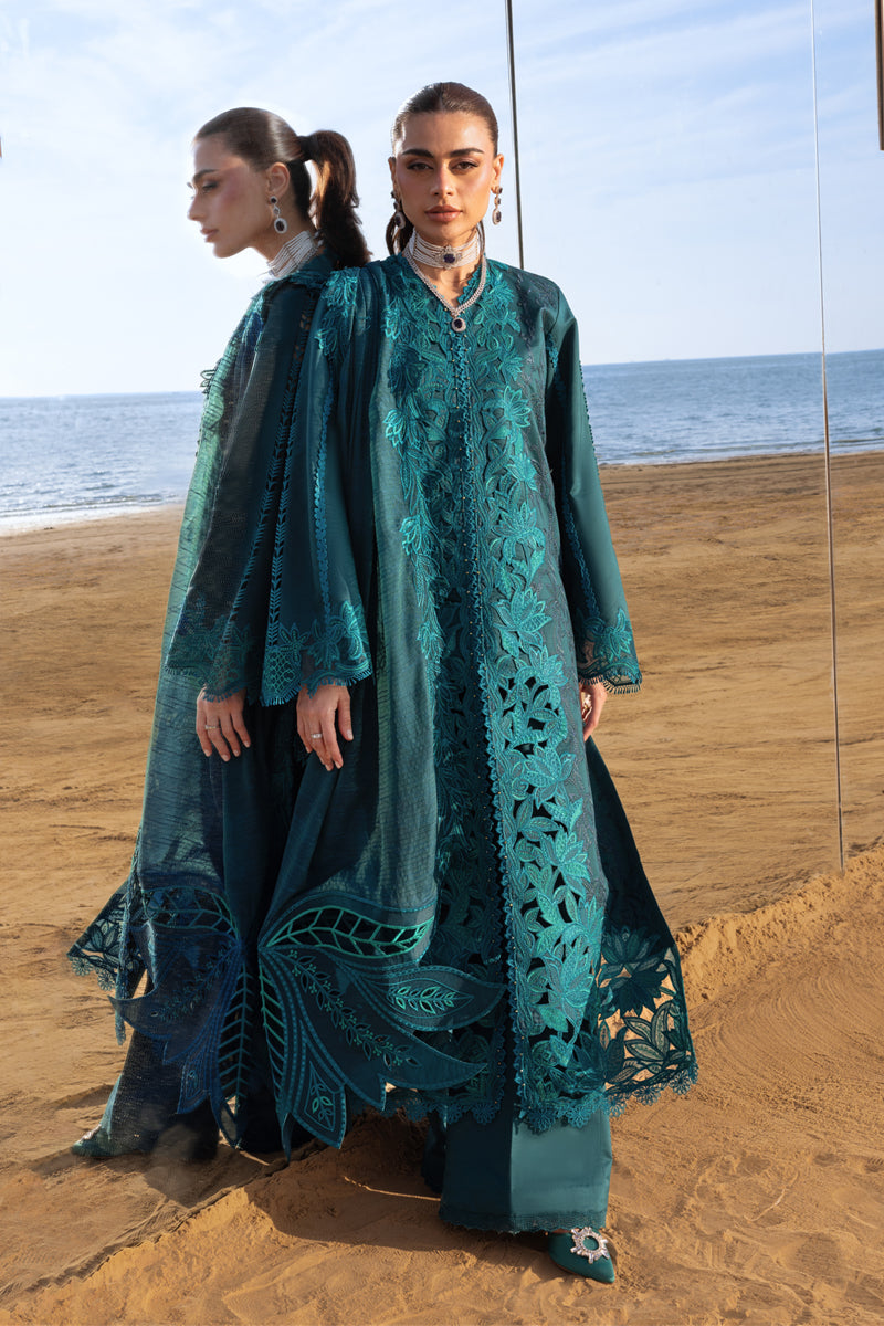Rang Rasiya Premium Embroidered Lawn Unstitched 3Pc Suit D-14 AYLEEN