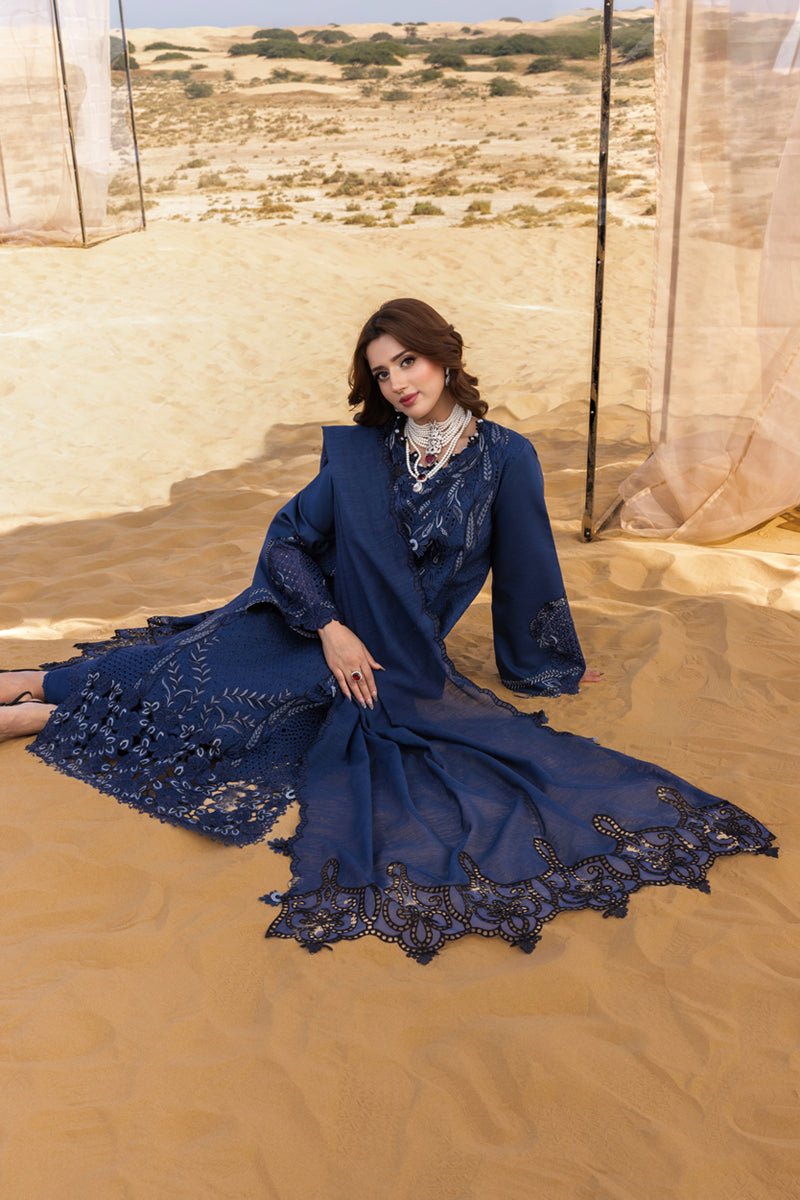 Rang Rasiya Premium Embroidered Lawn Unstitched 3Pc Suit D-15 NATALIA