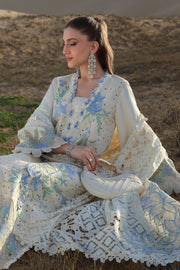 Rang Rasiya Premium Embroidered Lawn Unstitched 3Pc Suit D-16 NOOREН