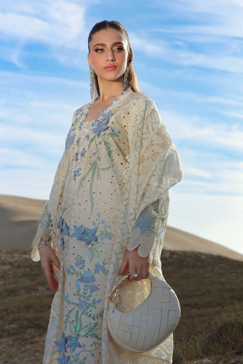 Rang Rasiya Premium Embroidered Lawn Unstitched 3Pc Suit D-16 NOOREН