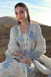 Rang Rasiya Premium Embroidered Lawn Unstitched 3Pc Suit D-16 NOOREН