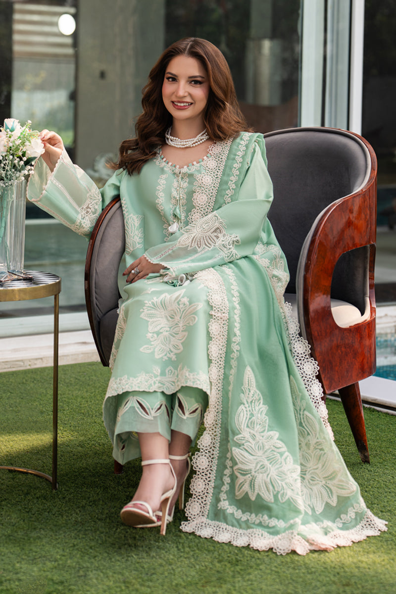 Rang Rasiya Carnation Embroidered Lawn Unstitched 3Pc Suit D-02 HIBA