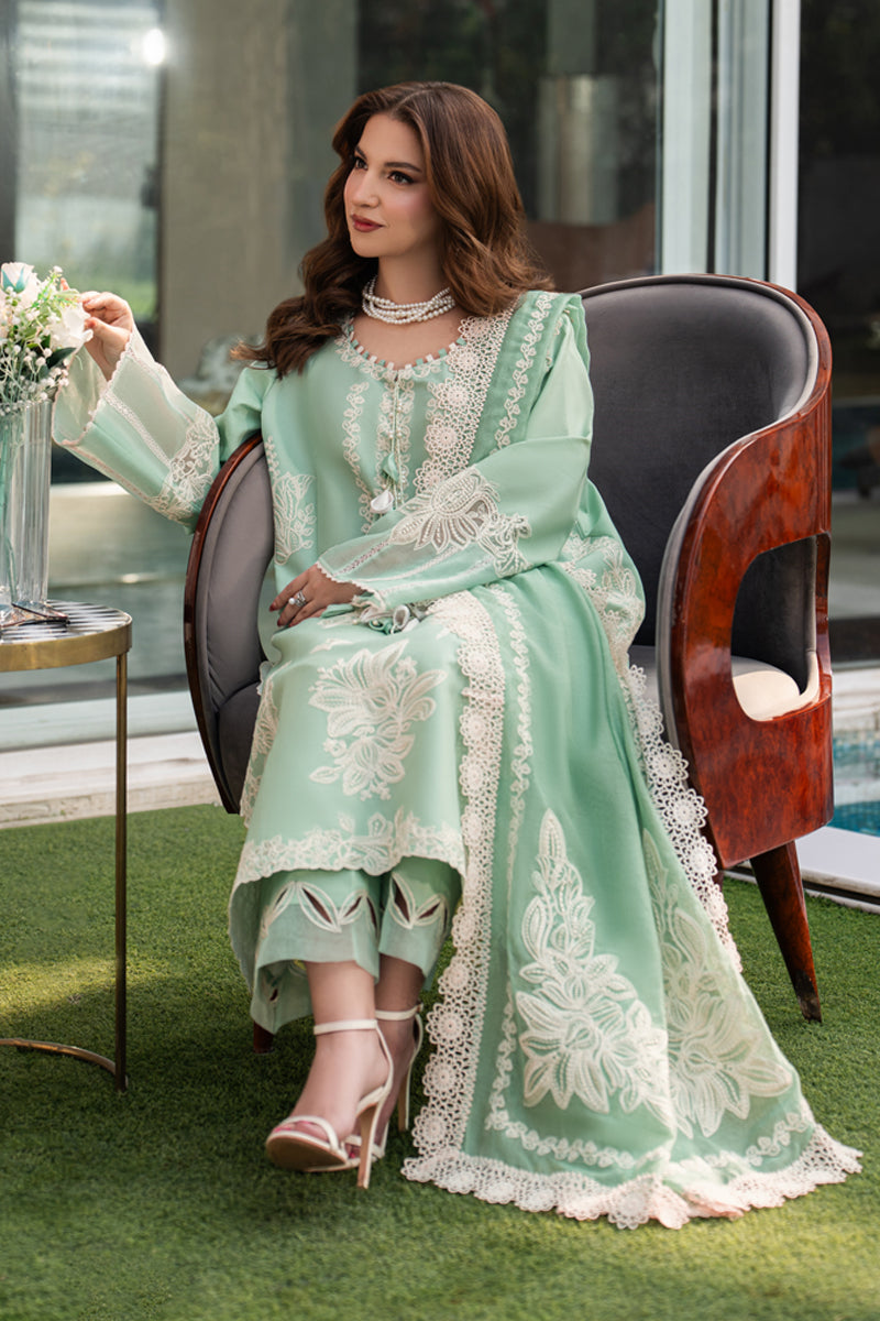 Rang Rasiya Carnation Embroidered Lawn Unstitched 3Pc Suit D-02 HIBA