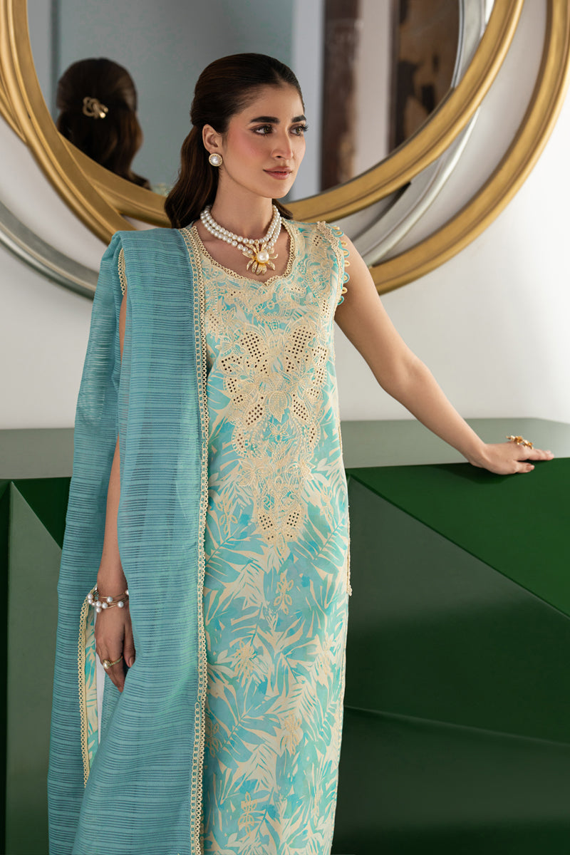 Rang Rasiya Carnation Embroidered Lawn Unstitched 3Pc Suit D-04 ISLA