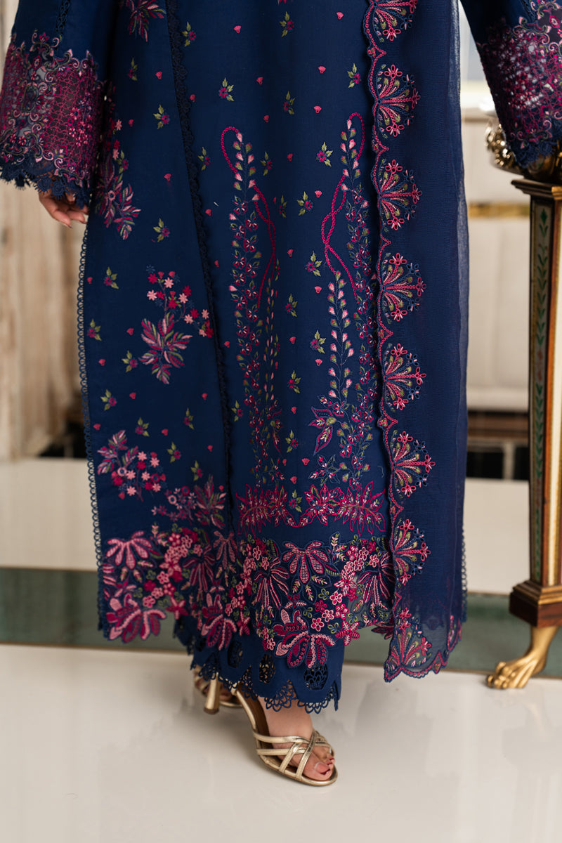 Rang Rasiya Carnation Embroidered Lawn Unstitched 3Pc Suit D-05 ARIA