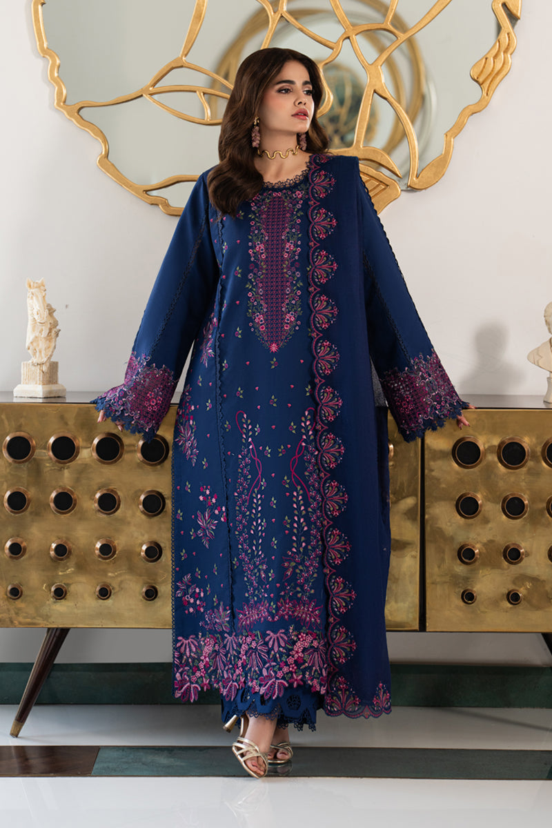 Rang Rasiya Carnation Embroidered Lawn Unstitched 3Pc Suit D-05 ARIA