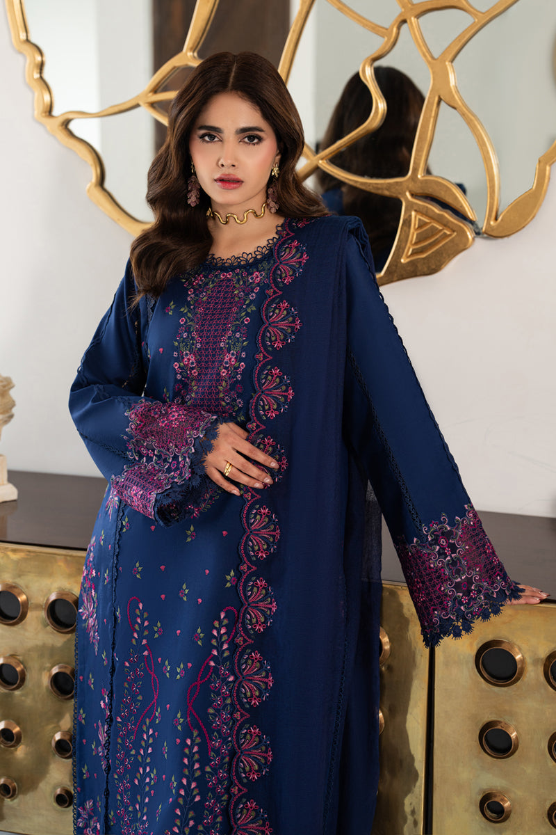 Rang Rasiya Carnation Embroidered Lawn Unstitched 3Pc Suit D-05 ARIA